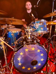 Brad Webb_EU-flag drumhead © Cat with Hats